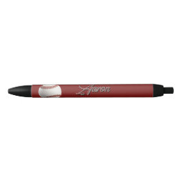 Caneta Preta Baseball Personalizado