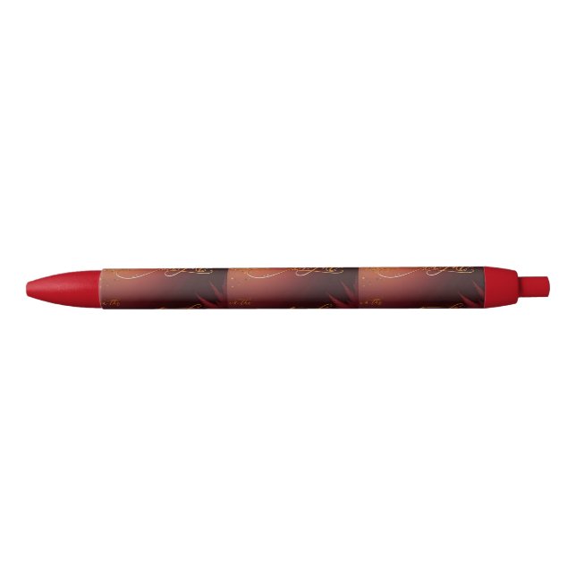 Caneta Preta Be A Light Red-Gold Pen Mel Mae Schmidt Stationery (Frente)