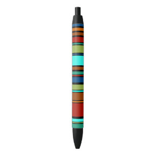 Caneta Preta BG Stripes Padrão Corado XII + suas costas e ideia