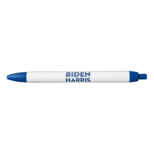 Caneta Preta "Biden harris - letras brancas azuis