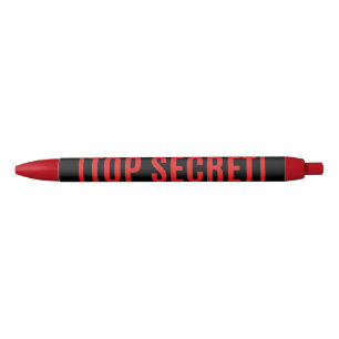 Caneta Preta Black Top Secret