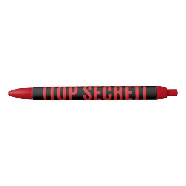 Caneta Preta Black Top Secret (Frente)