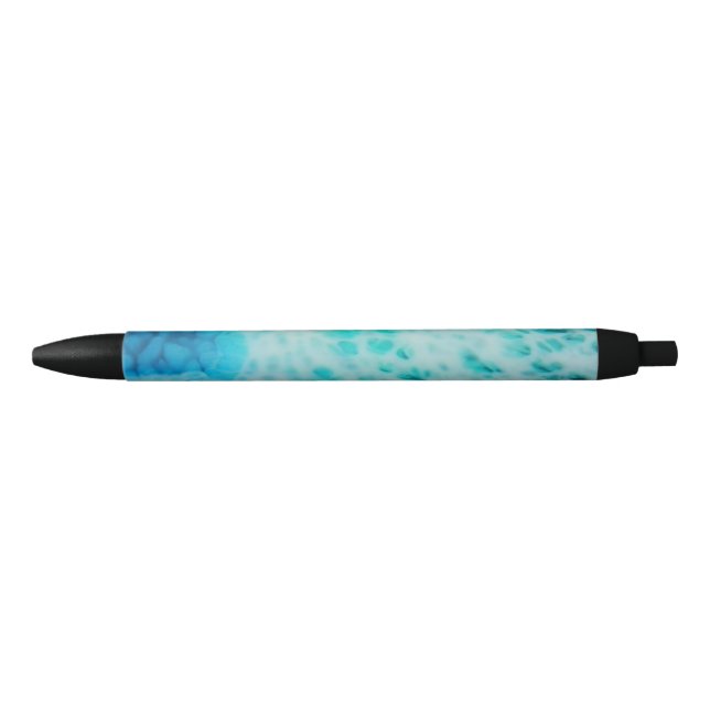 Caneta Preta Blue Crush - Abstract Coastal Artwork  (Frente)
