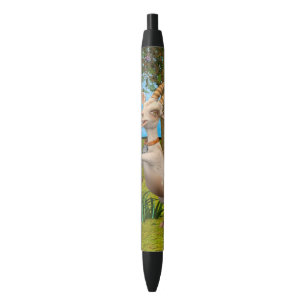 Caneta Preta Bode de desenho animado engraçado arte de jardim a