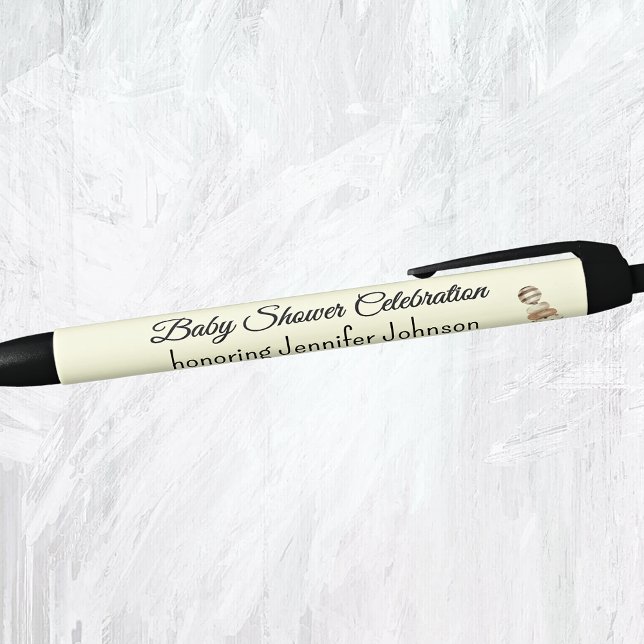 Caneta Preta Boho Gênero Chá de fraldas neutro favorece tinta p (Criador carregado)