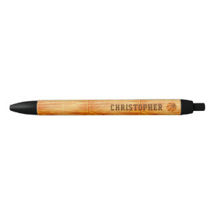 Caneta Preta Bola de Basquete Campo de Basquete Nome da Cri