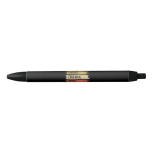 Caneta Preta Bombeiro Herói Hero do Pai do Marido Mens