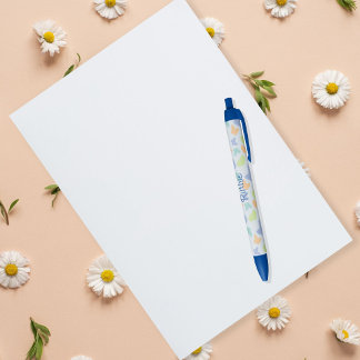 Caneta Preta Borboleta Silhouettes