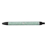 Borboletas em Verde-Menta em Aquarela