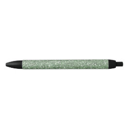 Caneta Preta Brilho verde Sparkling do falso