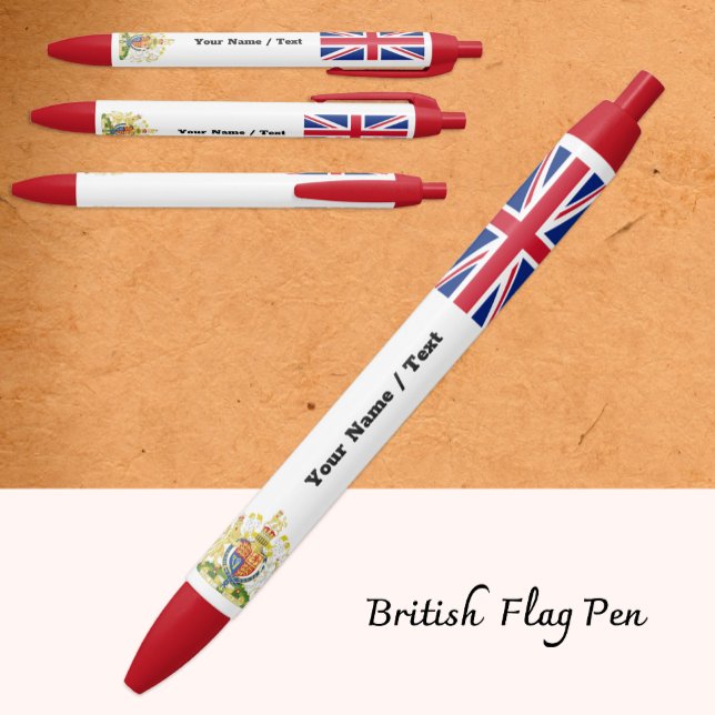 Caneta Preta British Flag Caneta, Reino Unido / Union Jack (Criador carregado)