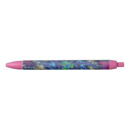 Caneta Preta Burst de Seafoam Rosa