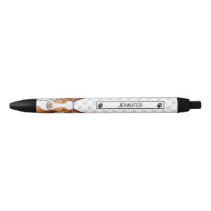Caneta Preta Cachorro Casaco Suave, Vermelho e Branco, Ibizan H