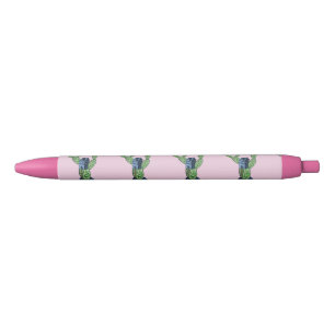 Caneta Preta Cacto espinhoso com flores