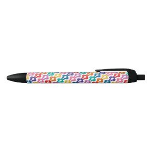 Caneta Preta Cadeia de cores