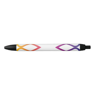 Caneta Preta Caleidoscópio de Coração Constellação Abstrata Vib