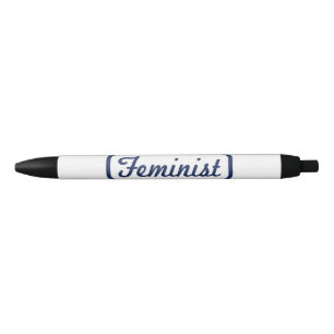 Caneta Preta Camiseta Feminista Vintage Presente