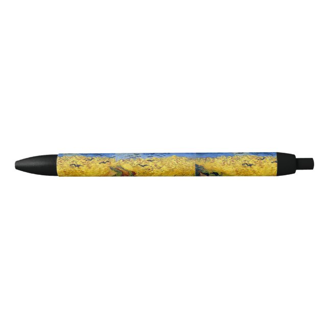 Caneta Preta Campos de Trigo impressionista de Van Gogh (Frente)