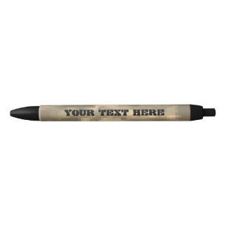 Caneta Preta Camuflagem de pixel do camo do exército marrom per