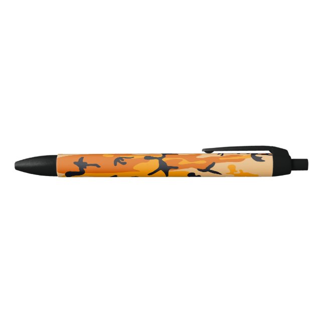 Caneta Preta Camuflagem Laranja, Militar, Exército (parte de cima)