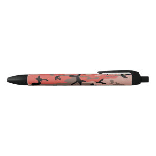 Caneta Preta Camuflagem Vermelha e Marrom, Militar, Exército
