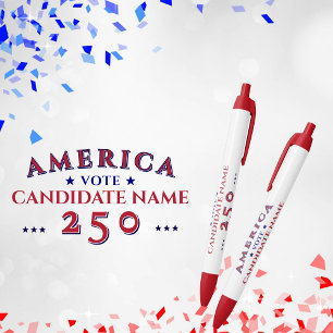 Caneta Preta Candidato à Campanha Eleitoral Política América 25