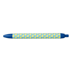 Caneta Preta Caneta-padrão de fatia de limão amarelo-esbranquiç