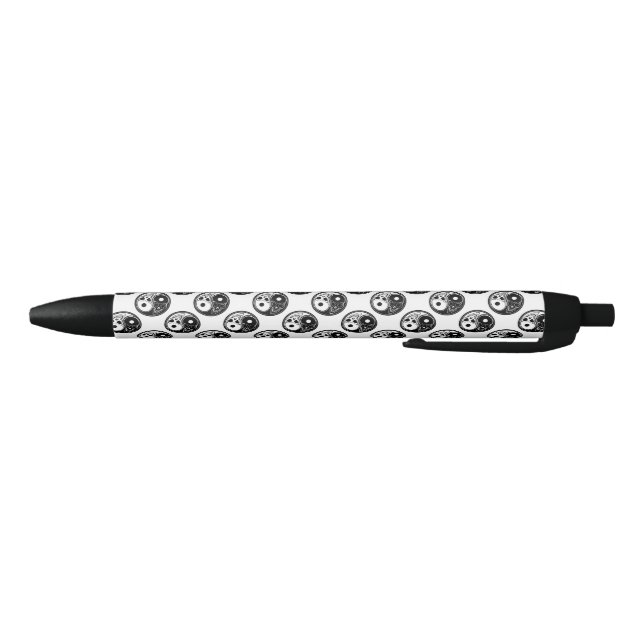 Caneta Preta Caneta/Ying Yang Skulls (Parte Inferior)
