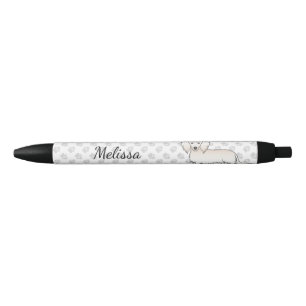Caneta Preta Cão e nome do desenho animado de corte de cabelo