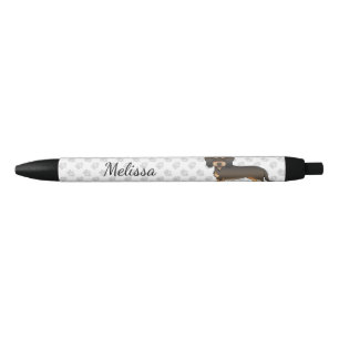 Caneta Preta Cão e nome do desenho animado de jato de jato selv