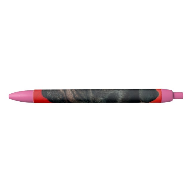 Caneta Preta cão rojo (Frente)
