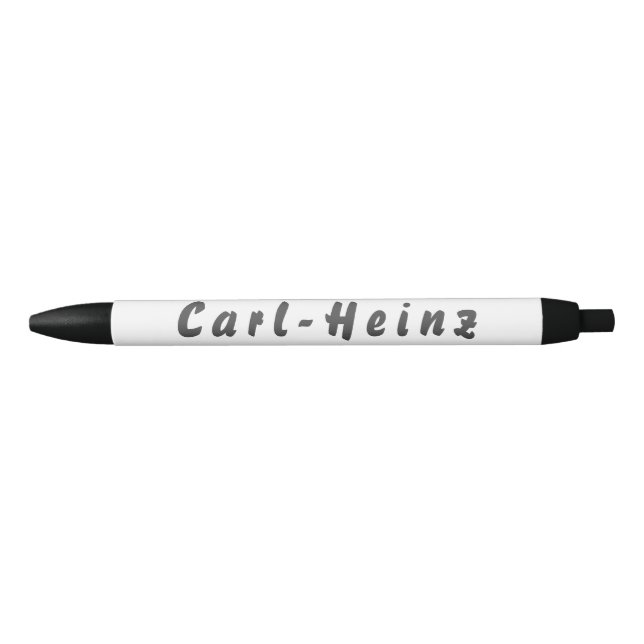 Caneta Preta Carl-Heinz Kugelschreiber (Frente)