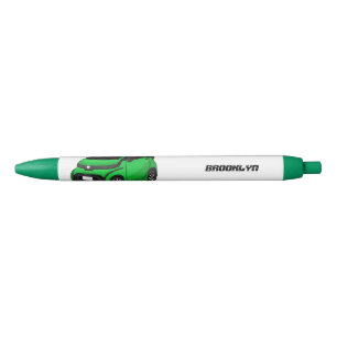 Caneta Preta Carro verde e fino