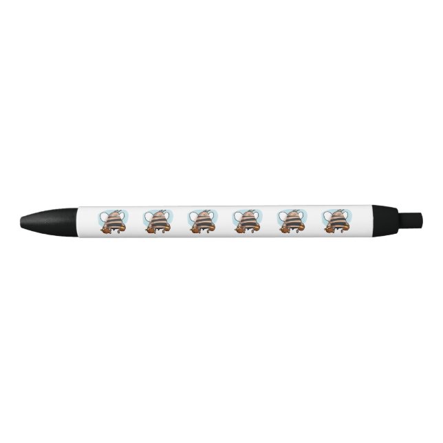 Caneta Preta Cartoon de abelhas (Frente)