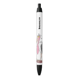 Caneta Preta Cartoon engraçado marabou