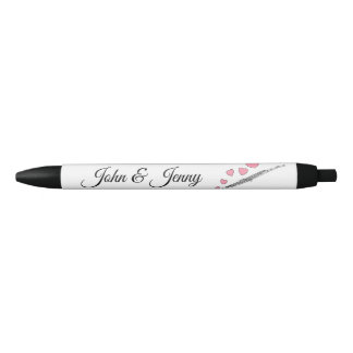 Caneta Preta Casamento Personalizado De Flute Musical Favorece