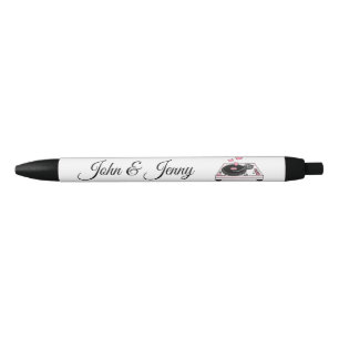 Caneta Preta Casamento Personalizado De Músico Do DJ Favorece P