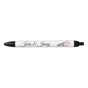 Caneta Preta Casamento Personalizado Musical Saxofone Favorece 