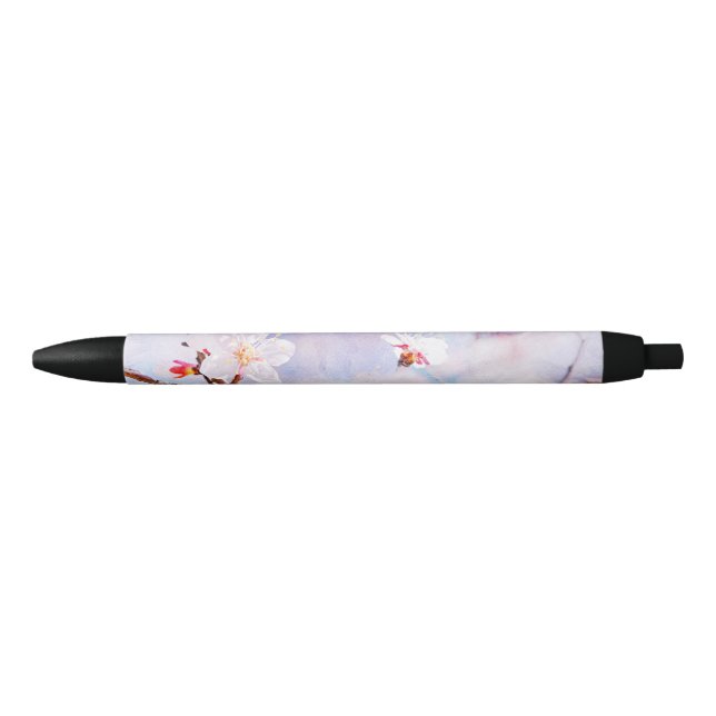 Caneta Preta Cereja Japonesa - Sakura em Bloom (Frente)