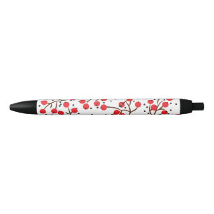 Caneta Preta Cereja minimalista