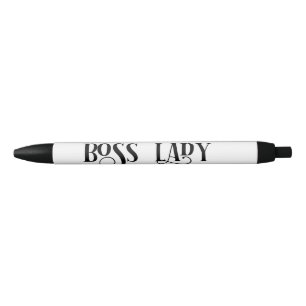 Caneta Preta Chefe Lady Typoographic Office