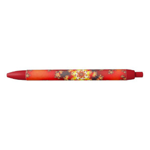 Caneta Preta Cherry Blossom Floral Sprinkles