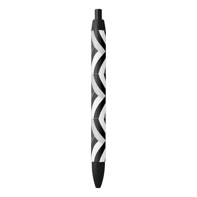 Caneta Preta chic na moda chevrons (Frente Vertical)