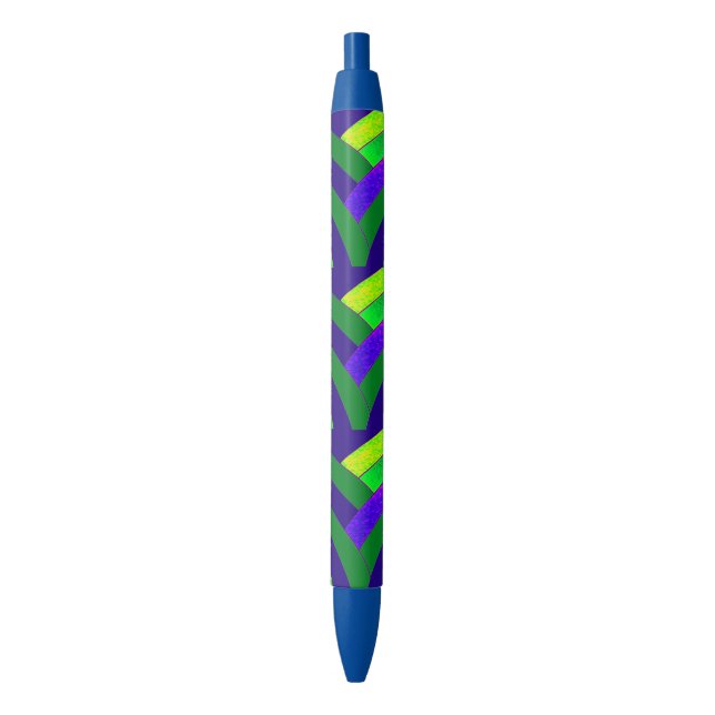Caneta Preta chic na moda chevrons (Frente Vertical)