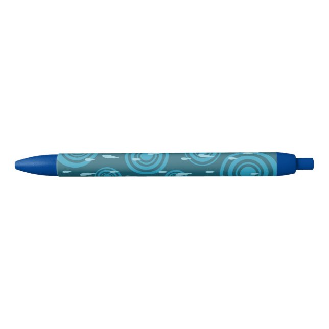 Caneta Preta Chuva Azul (Frente)