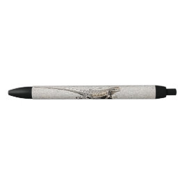 Caneta Preta Cinza Desert Lizard Sentado em uma Foto em Sidewal