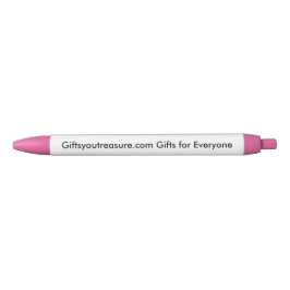 Caneta Preta Citação de Nome Rosa Personalizado Arte de Foto da