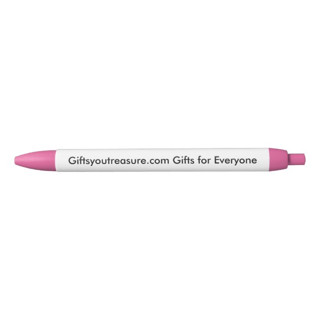 Caneta Preta Citação de Nome Rosa Personalizado Arte de Foto da (Frente)
