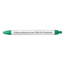 Caneta Preta Citação de Nome Verde Personalizado Empresa Slogan