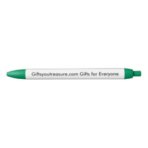 Caneta Preta Citação de Nome Verde Personalizado Empresa Slogan